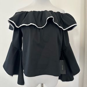 NWT ZARA top, blouse, off-shoulder shirt